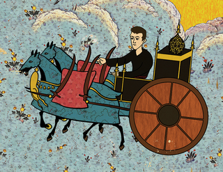 Illustration for article titled Famous science fiction movies, depicted as 16th century Ottoman paintings